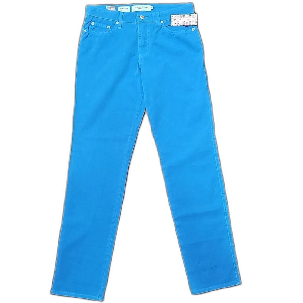 (Size-8) Fabrizio Gianni Blue Ray Stretch Pants